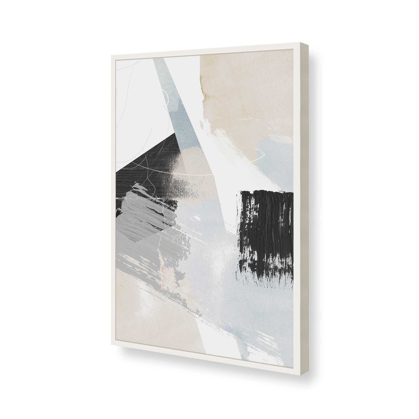 [Color:Opaque White], Picture of art in a Opaque White frame of the corner