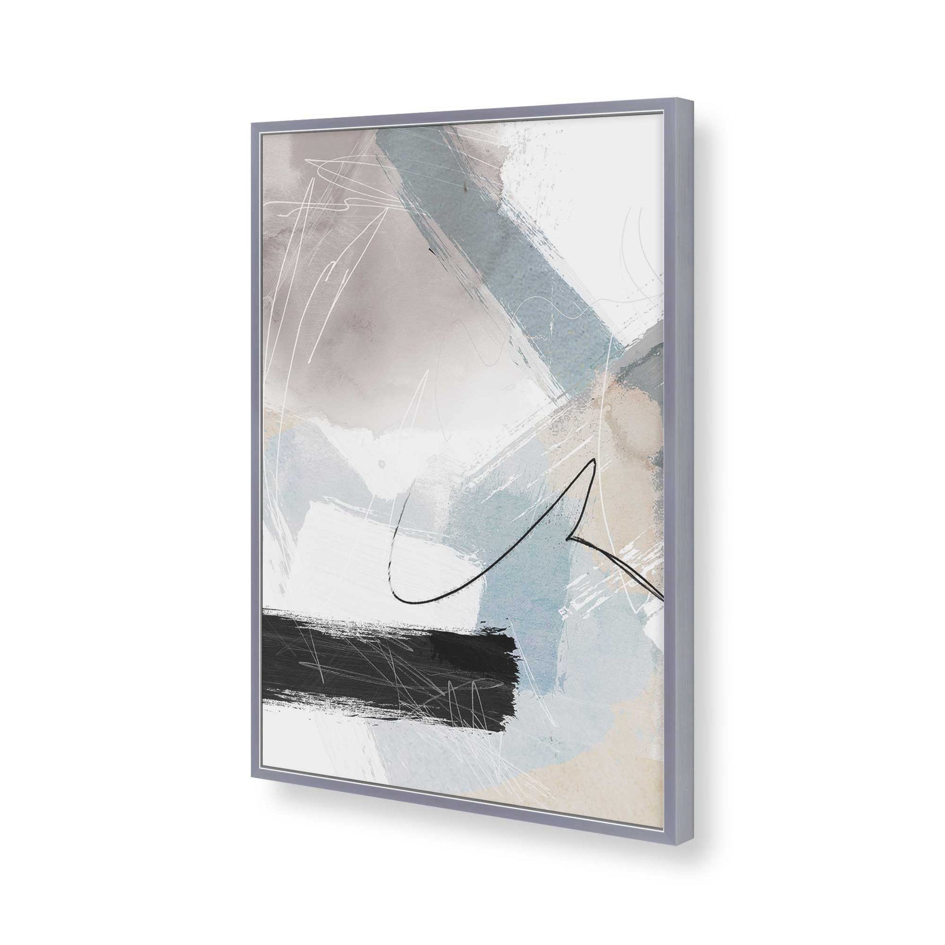 [Color:Polished Chrome], Picture of art in a Polished Chrome frame of the corner