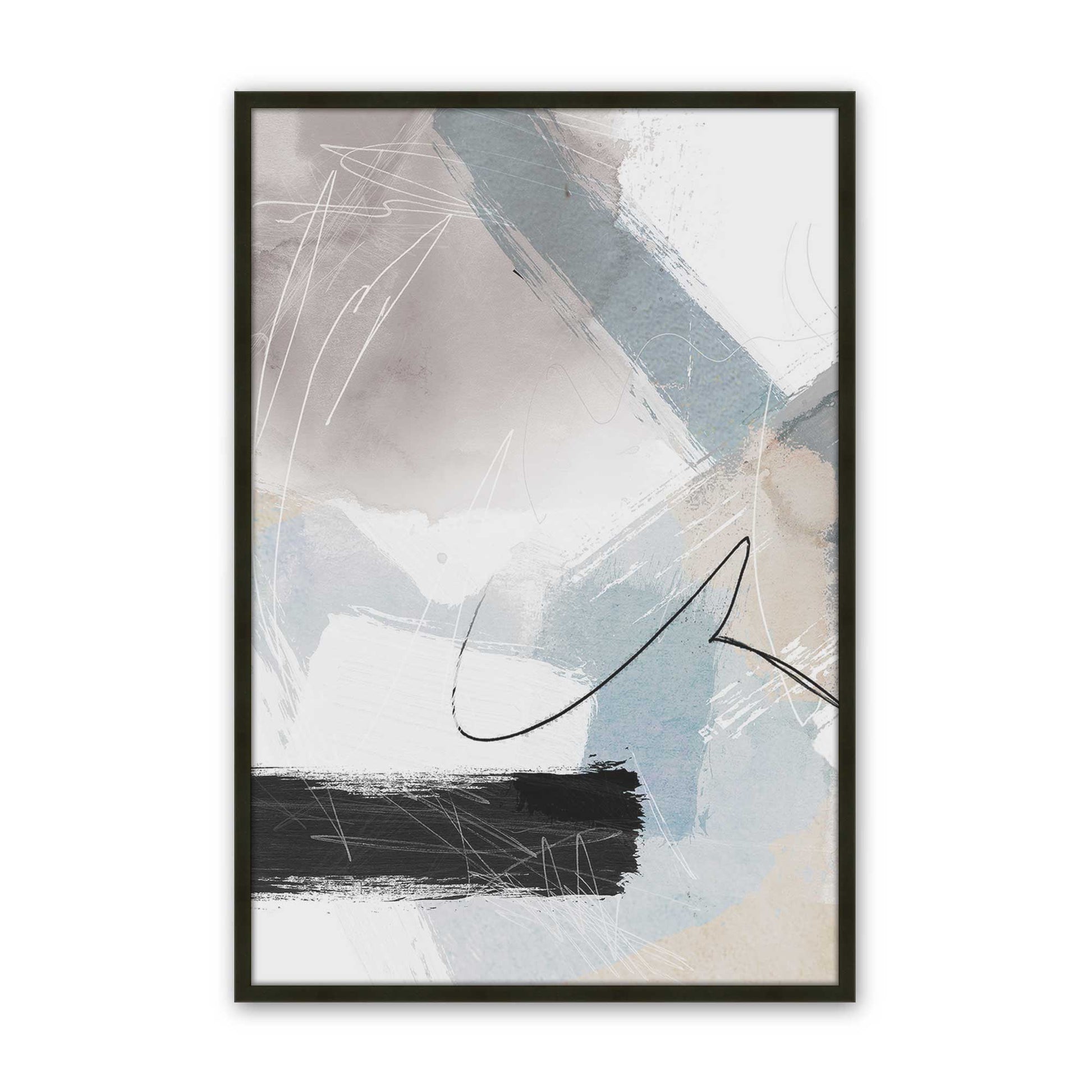 [Color:Satin Black], Picture of art in a Satin Black frame