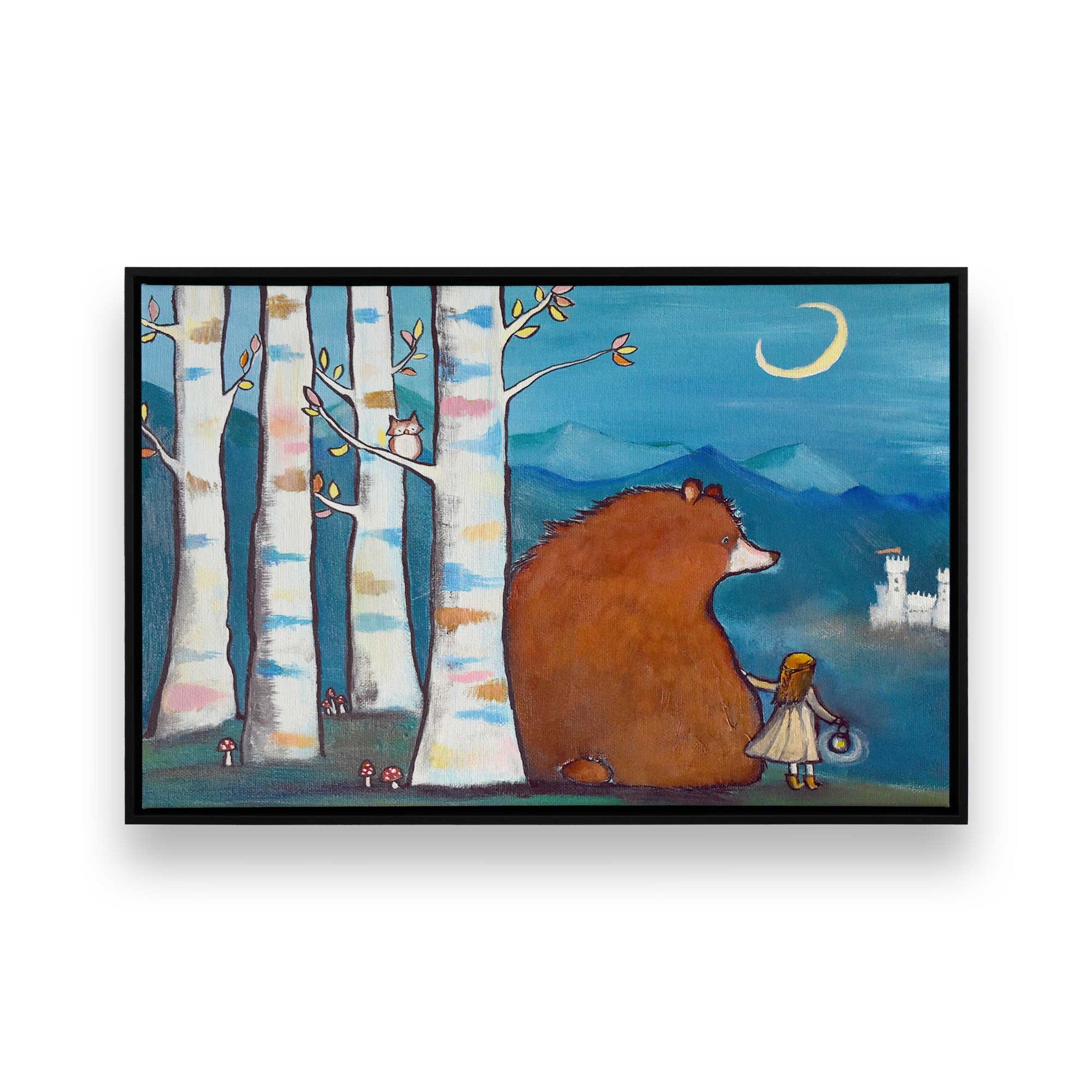 [Color:Satin Black], Picture of art in a Satin Black frame