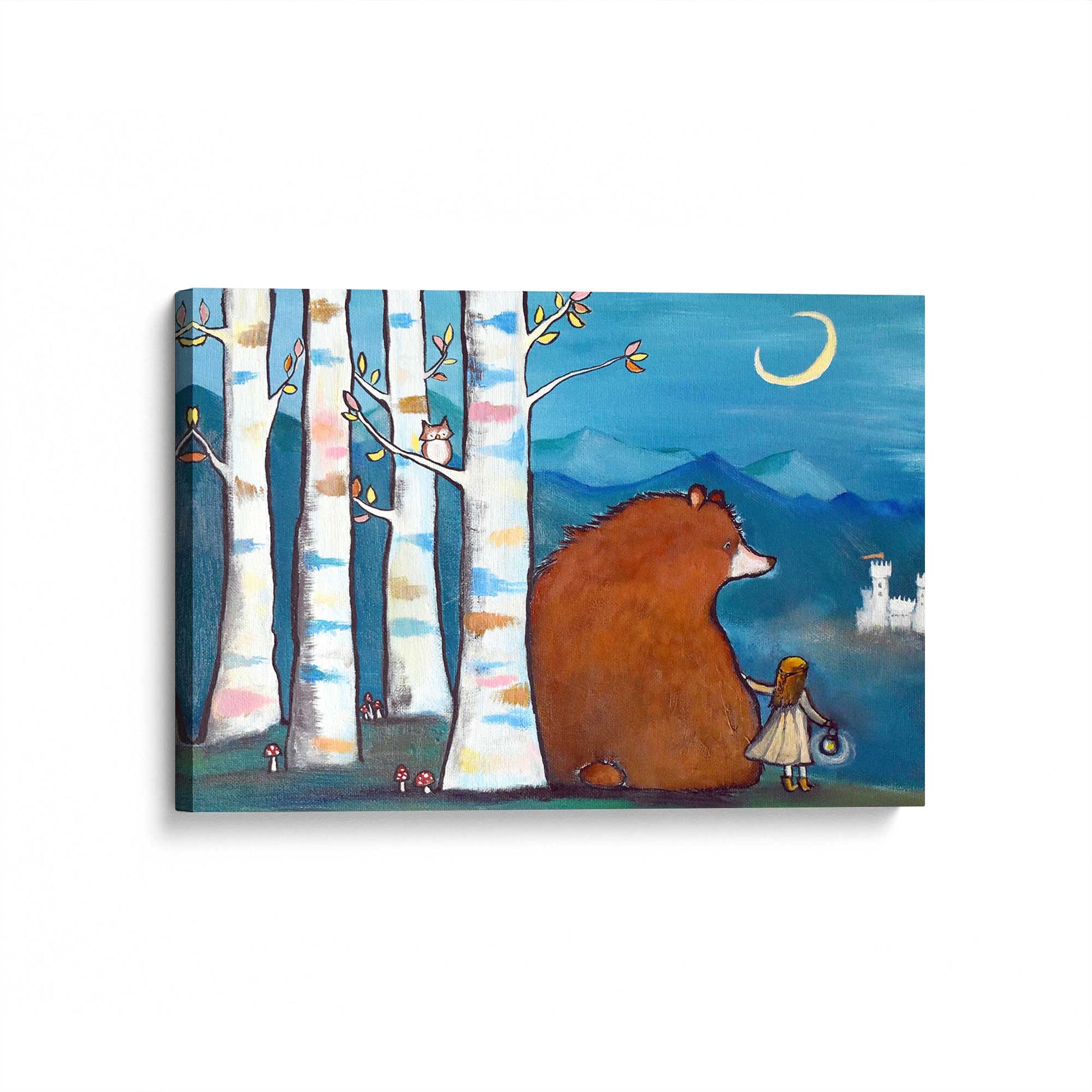 [Color:Stretched Canvas], Picture of art at an angle
