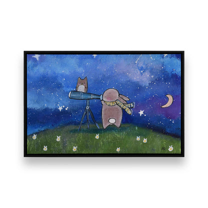 [Color:Satin Black], Picture of art in a Satin Black frame