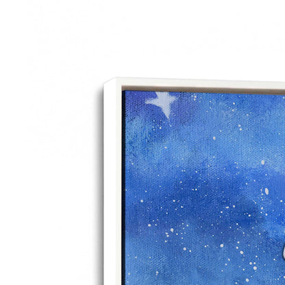 [Color:Opaque White], Picture of art in a White frame at an angle