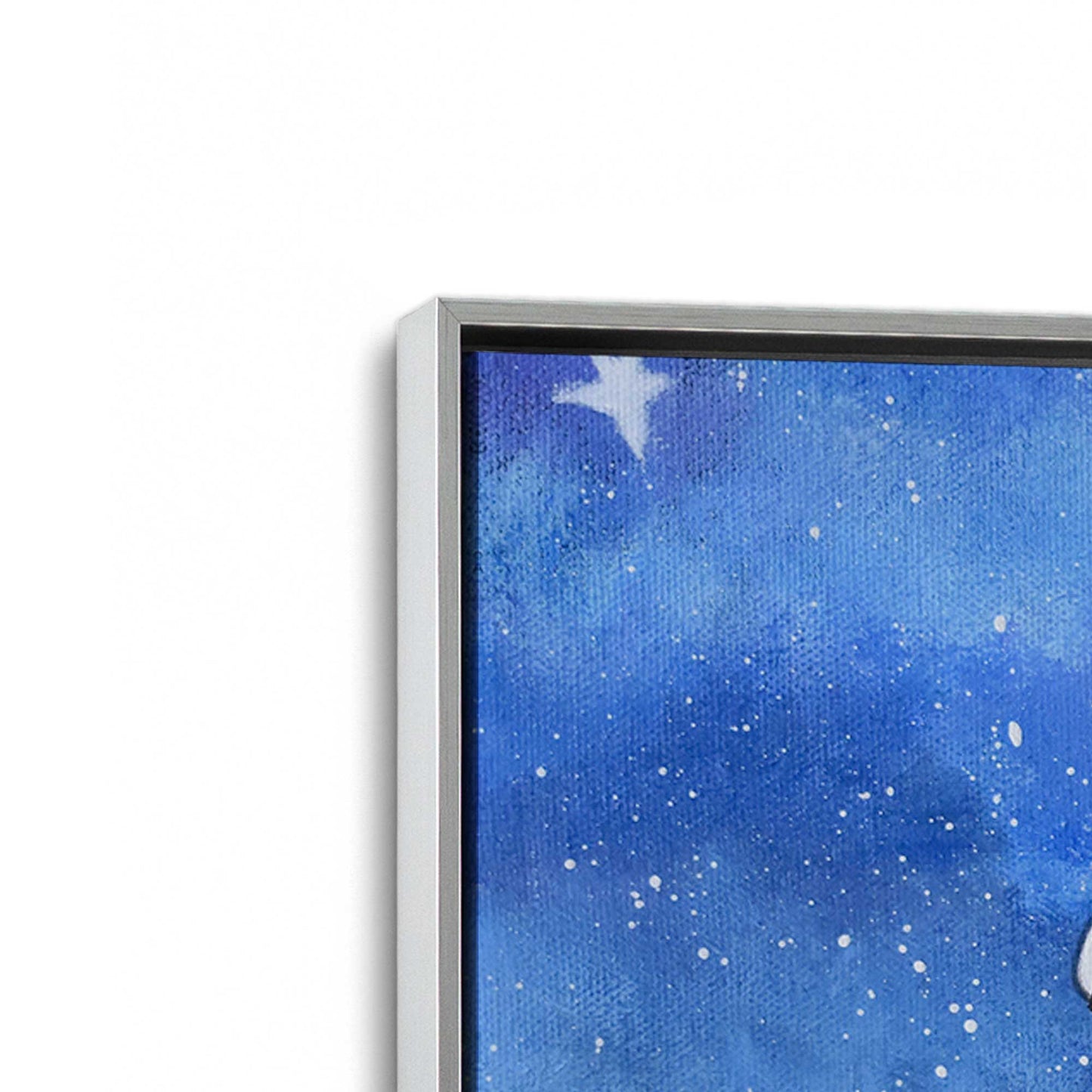 [Color:Polished Chrome], Picture of art in a Polished Chrome frame at an angle