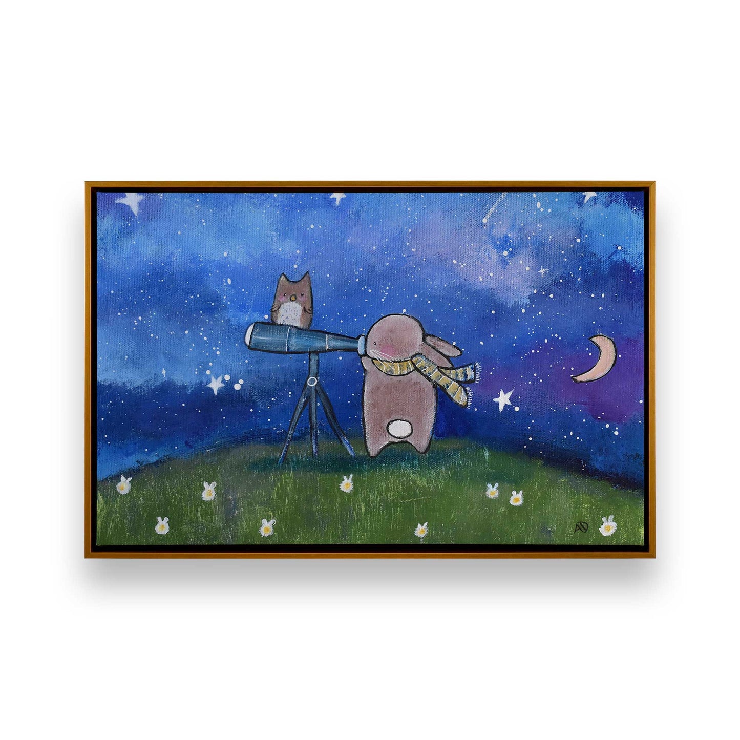 [Color:Polished Gold], Picture of art in a Polished Gold frame
