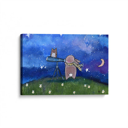 [Color:Stretched Canvas], Picture of art at an angle
