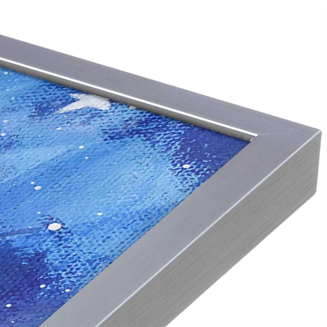 [Color:Polished Chrome], Picture of art in a Polished Chrome frame at an angle