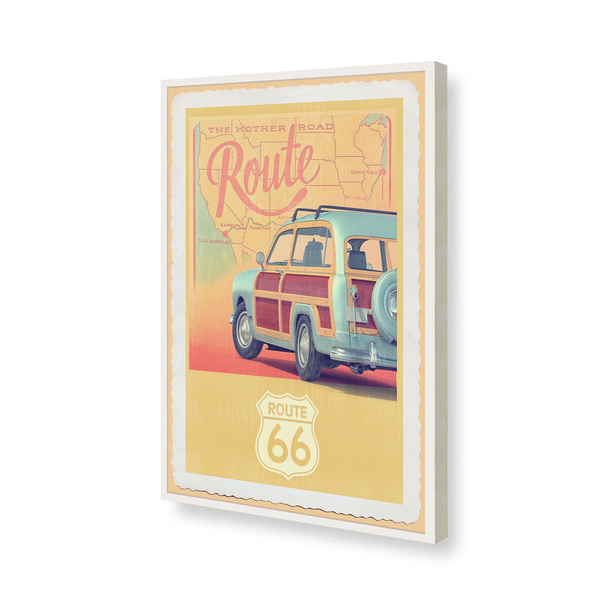 [Color:Opaque White], Picture of art in a Opaque White frame of the corner