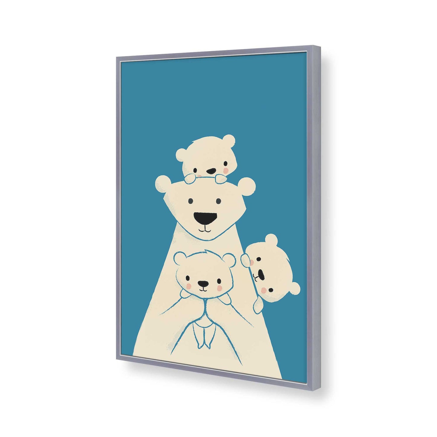 [Color:Polished Chrome], Picture of art in a Polished Chrome frame of the corner