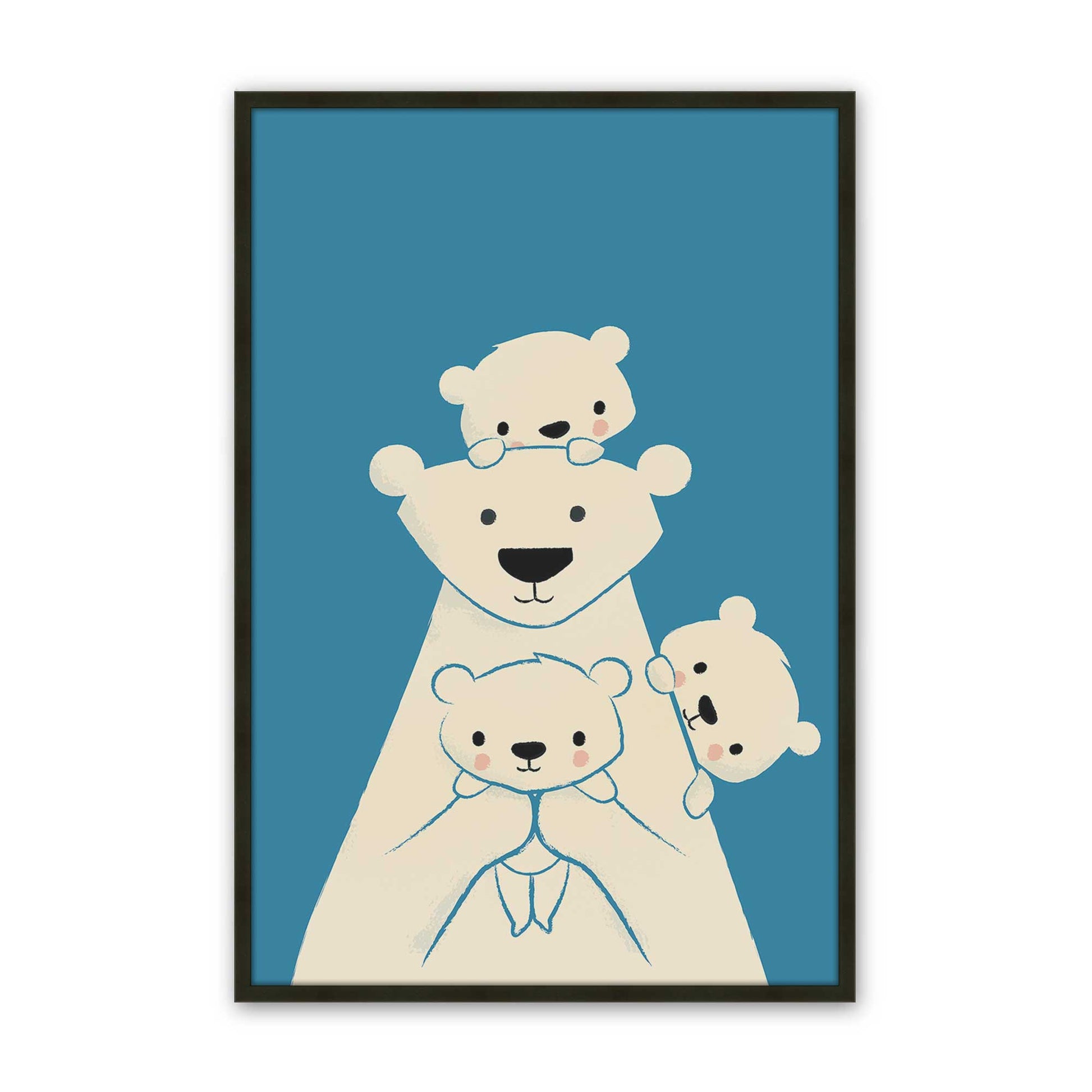 [Color:Satin Black], Picture of art in a Satin Black frame