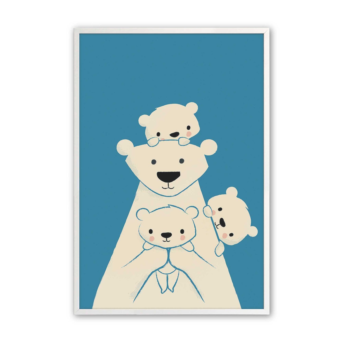 [Color:Opaque White], Picture of art in a Opaque White frame