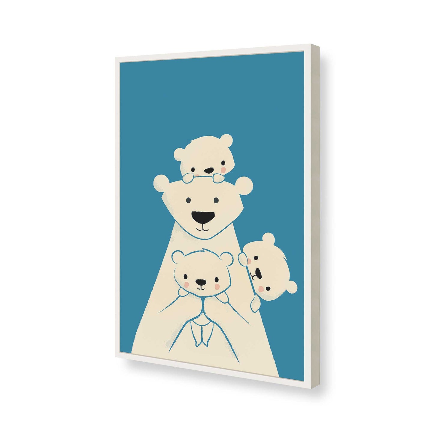 [Color:Opaque White], Picture of art in a Opaque White frame of the corner