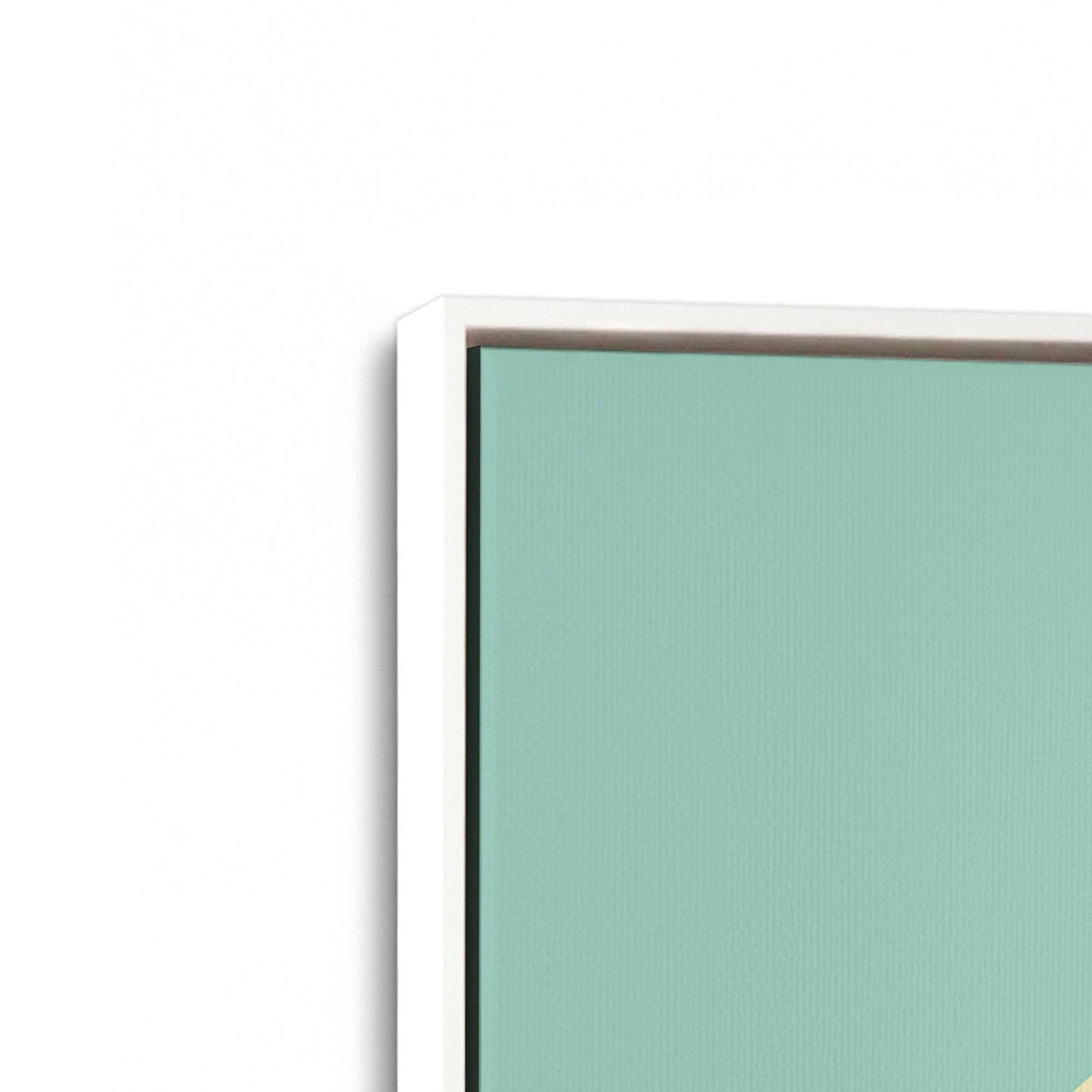 [Color:Opaque White], Picture of art in a White frame at an angle