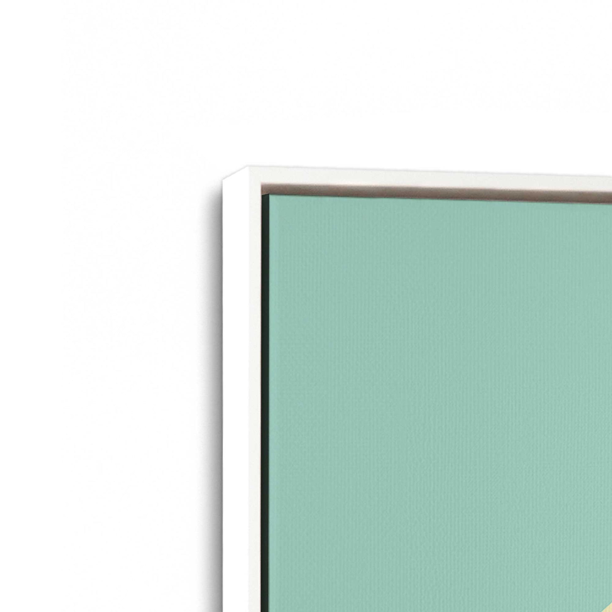 [Color:Opaque White], Picture of art in a White frame at an angle