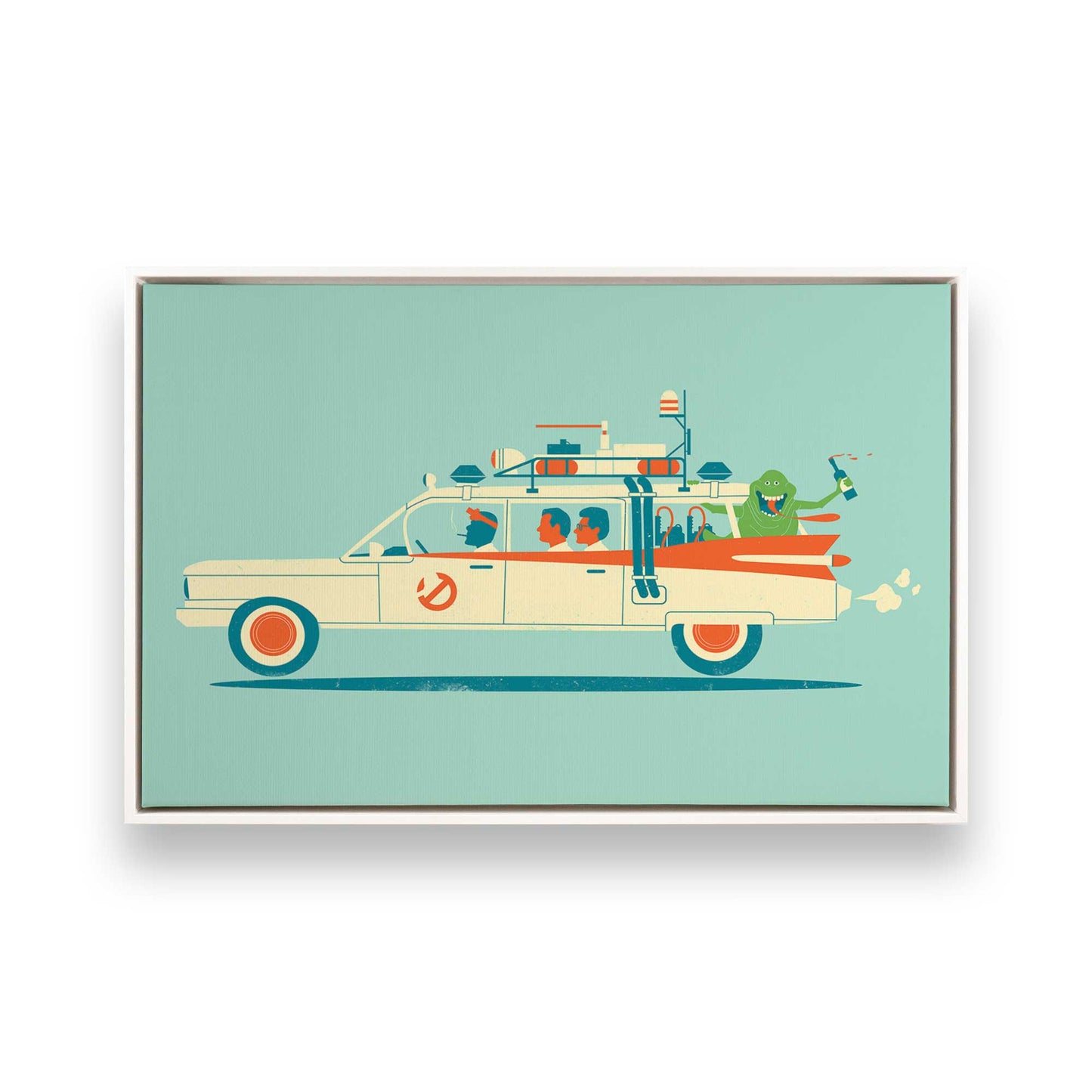 [Color:Opaque White], Picture of art in a White frame