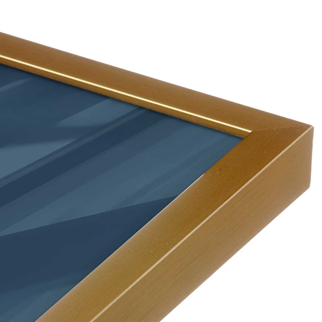 [Color:Polished Gold], Picture of art in a Polished Gold frame at an angle