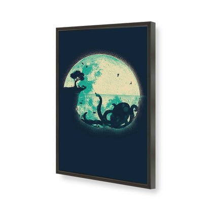 [Color:Satin Black], Picture of art in a Satin Black frame of the corner