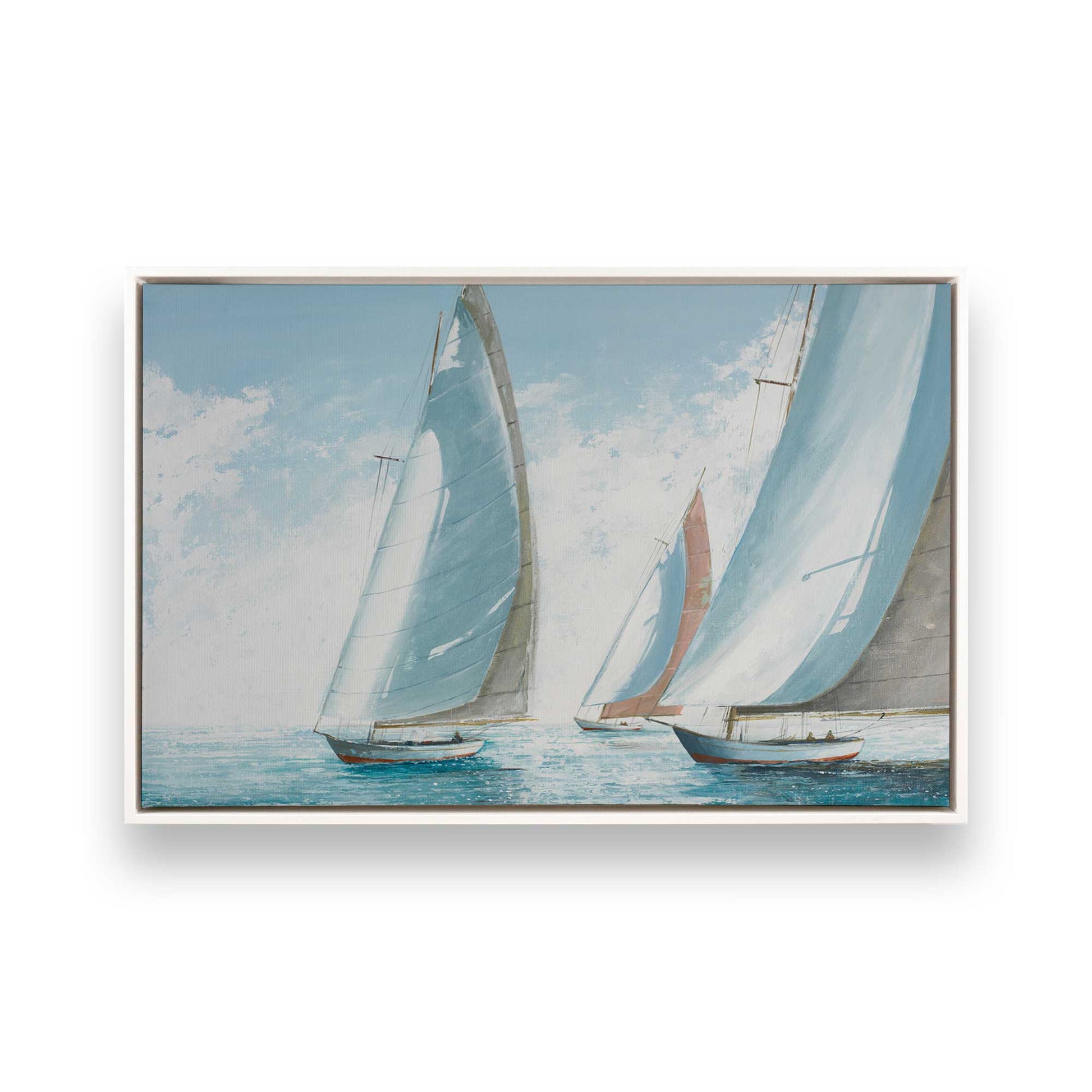 [Color:Opaque White], Picture of art in a White frame