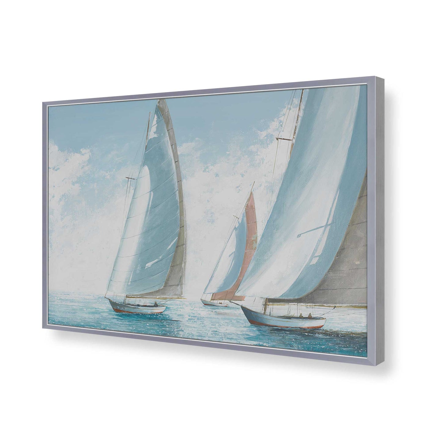 [Color:Polished Chrome], Picture of art in a Polished Chrome frame of the corner