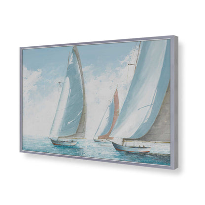 [Color:Polished Chrome], Picture of art in a Polished Chrome frame of the corner