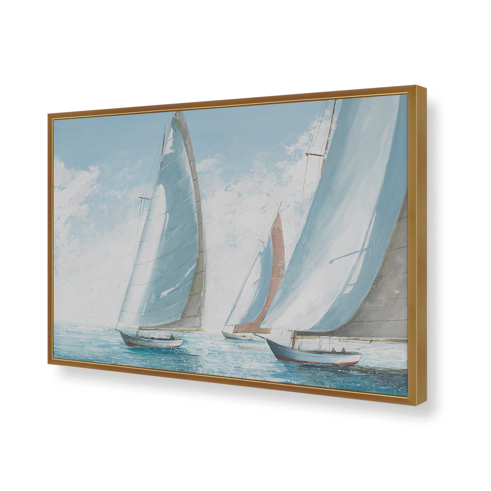 [Color:Polished Gold], Picture of art in a Polished Gold frame of the corner