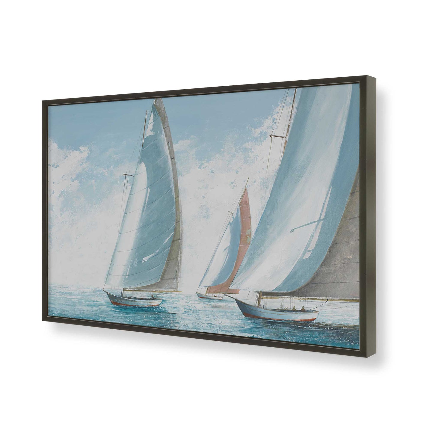 [Color:Satin Black], Picture of art in a Satin Black frame of the corner