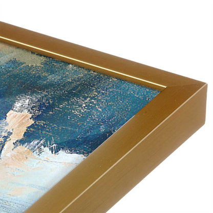 [Color:Polished Gold], Picture of art in a Polished Gold frame at an angle