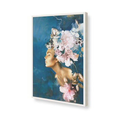 [Color:Opaque White], Picture of art in a Opaque White frame of the corner