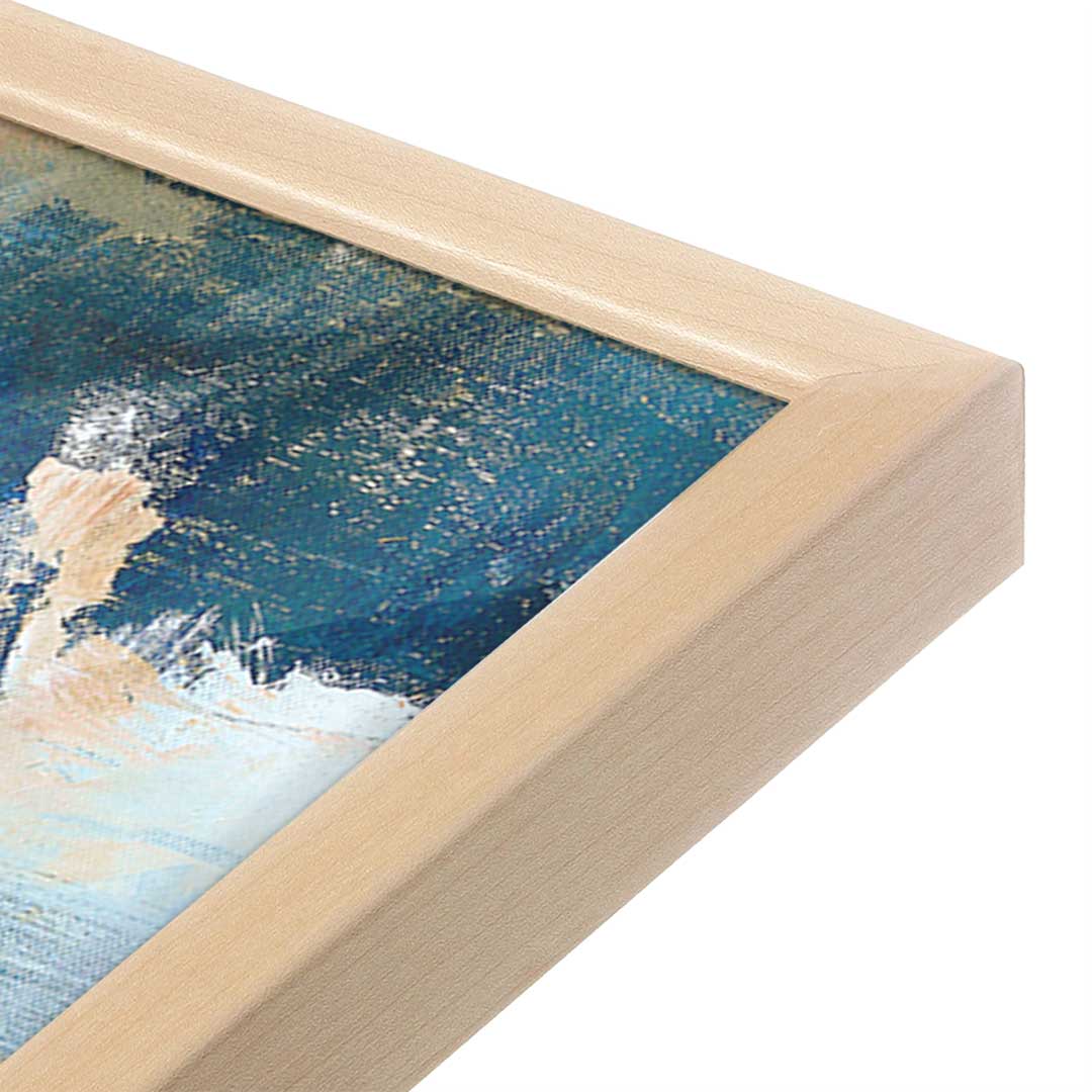[Color:Raw Maple], Picture of art in a Raw Maple frame at an angle