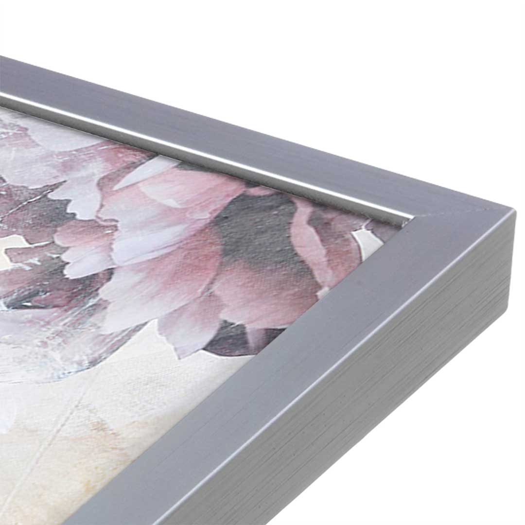 [Color:Polished Chrome], Picture of art in a Polished Chrome frame at an angle