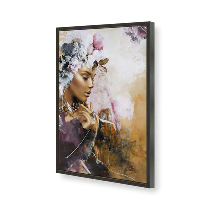 [Color:Satin Black], Picture of art in a Satin Black frame of the corner