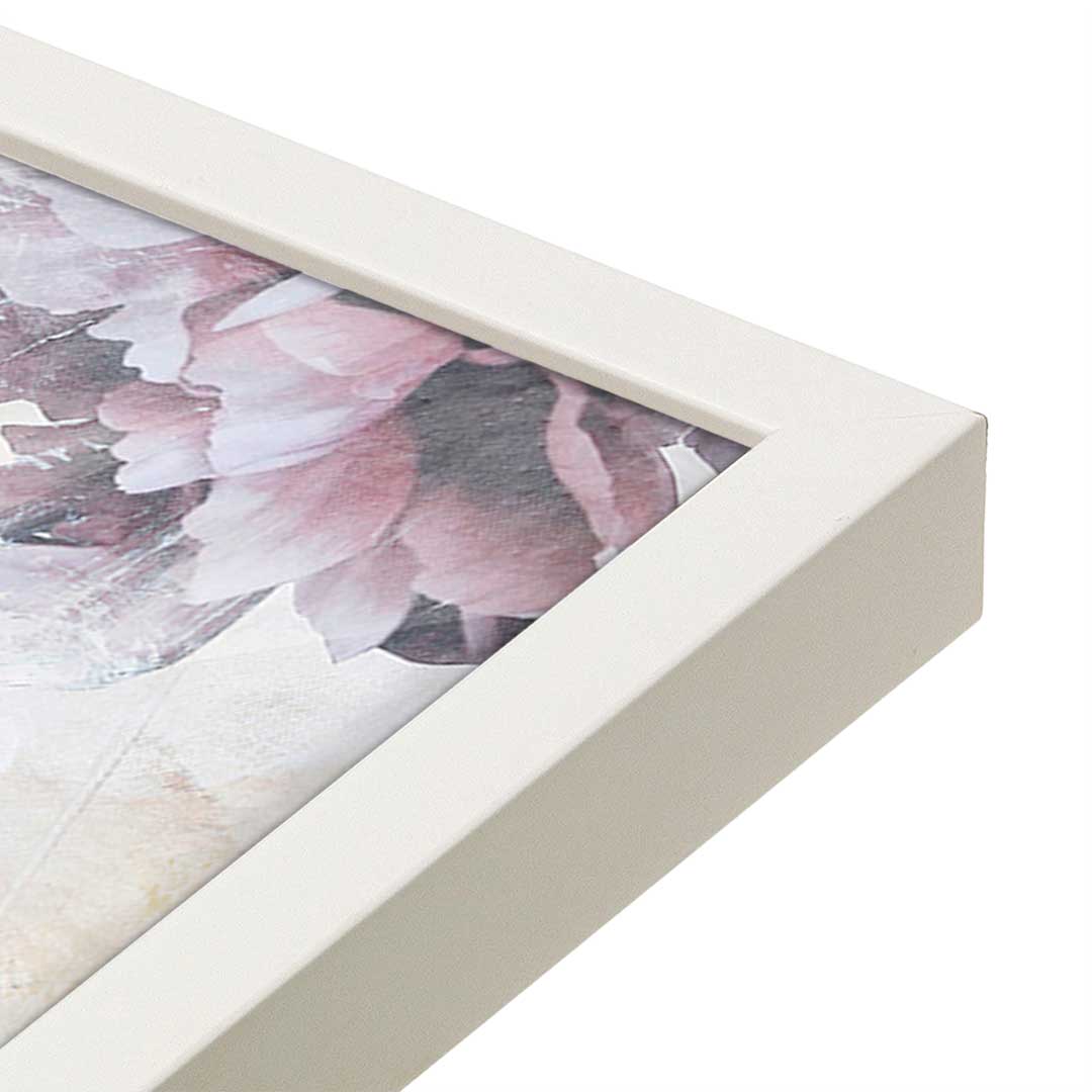 [Color:Opaque White], Picture of art in a Opaque White frame at an angle