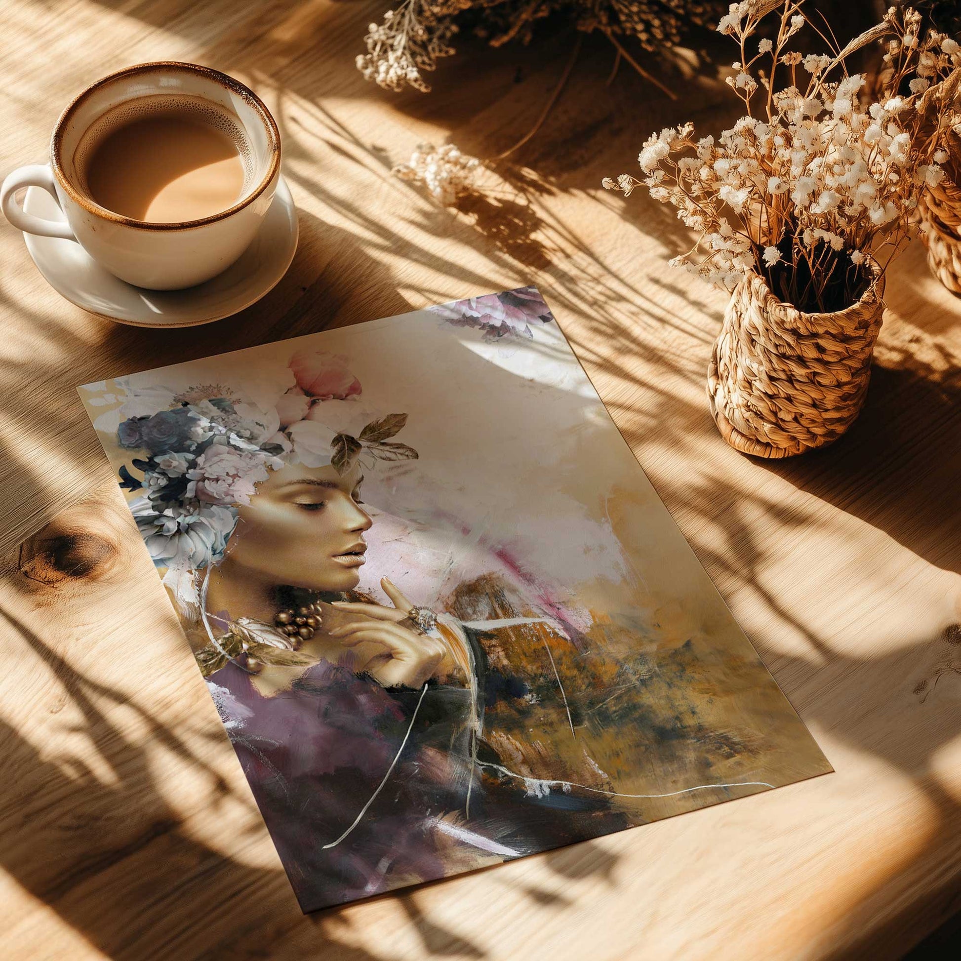 [Color:Rolled Print], Picture of close up of art