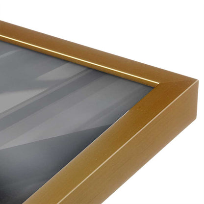 [Color:Polished Gold], Picture of art in a Polished Gold frame at an angle