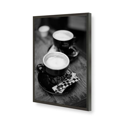 [Color:Satin Black], Picture of art in a Satin Black frame of the corner
