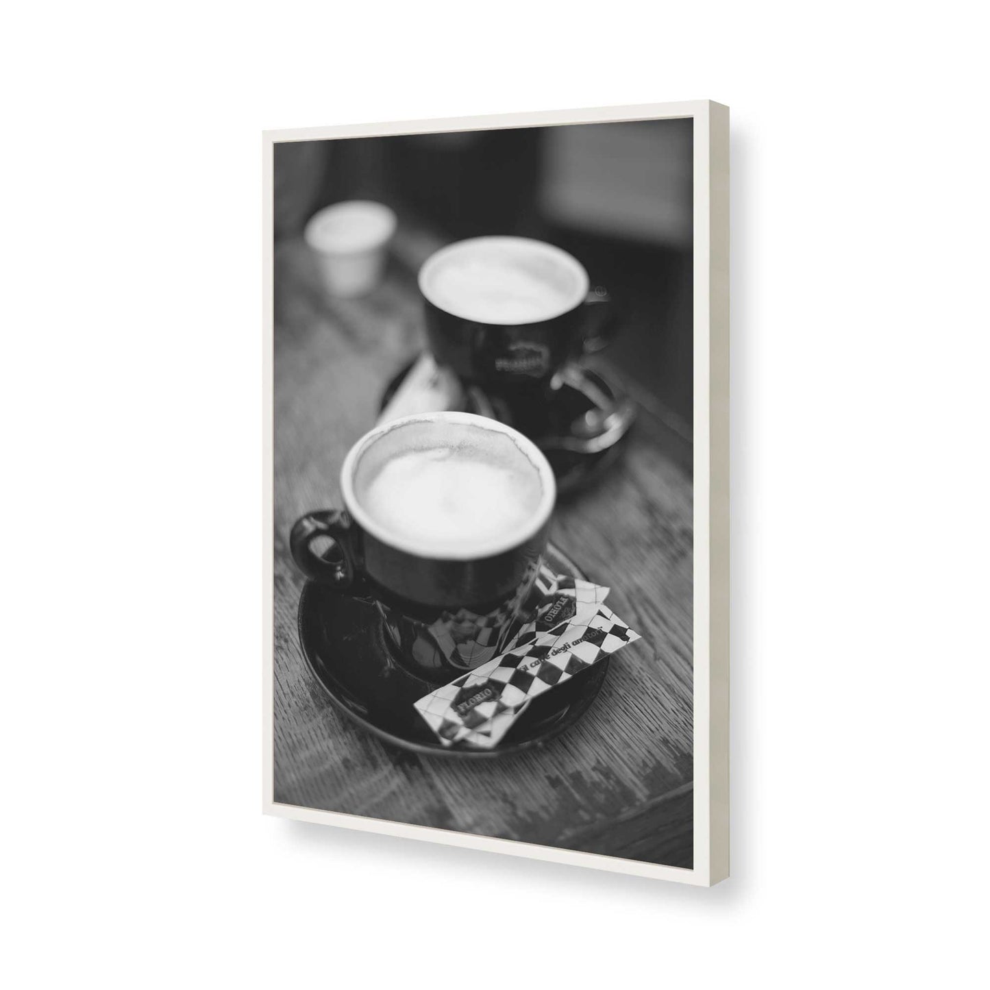 [Color:Opaque White], Picture of art in a Opaque White frame of the corner