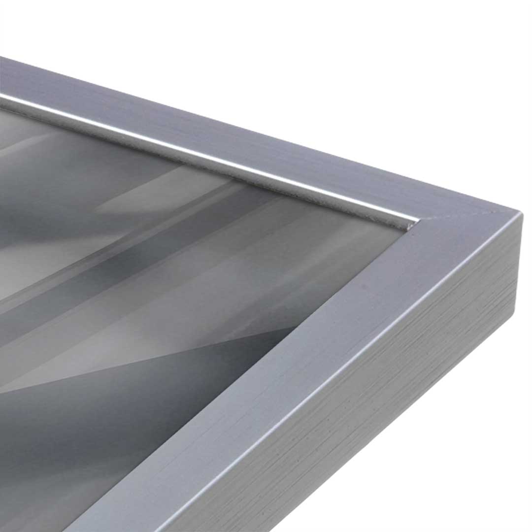 [Color:Polished Chrome], Picture of art in a Polished Chrome frame at an angle