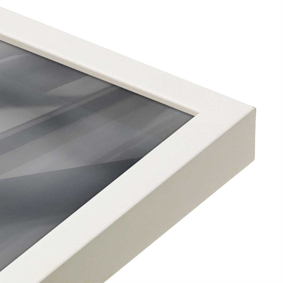 [Color:Opaque White], Picture of art in a Opaque White frame at an angle