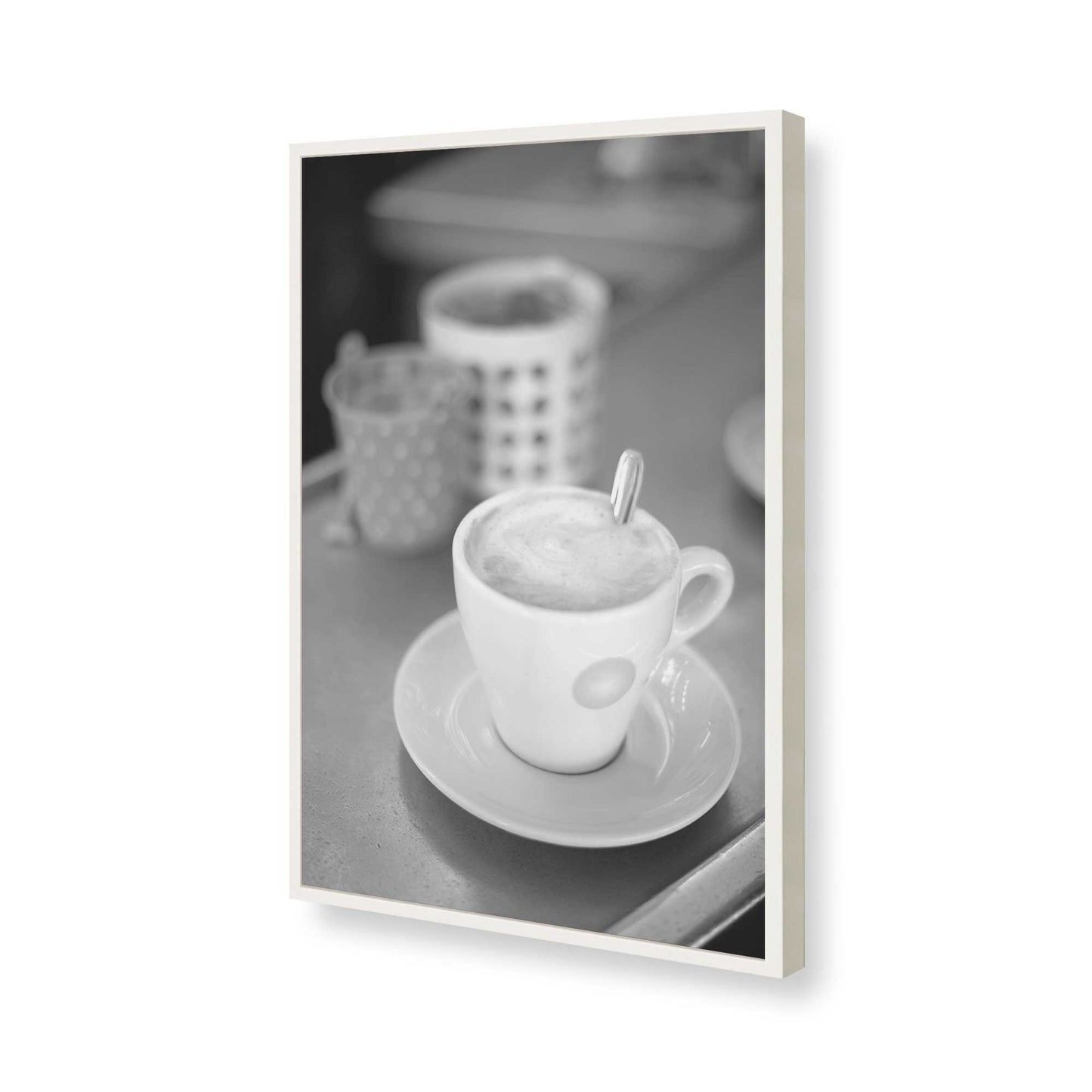 [Color:Opaque White], Picture of art in a Opaque White frame of the corner