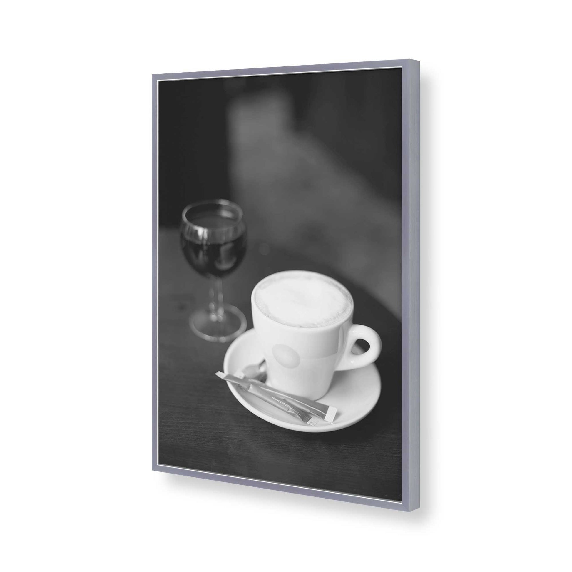 [Color:Polished Chrome], Picture of art in a Polished Chrome frame of the corner