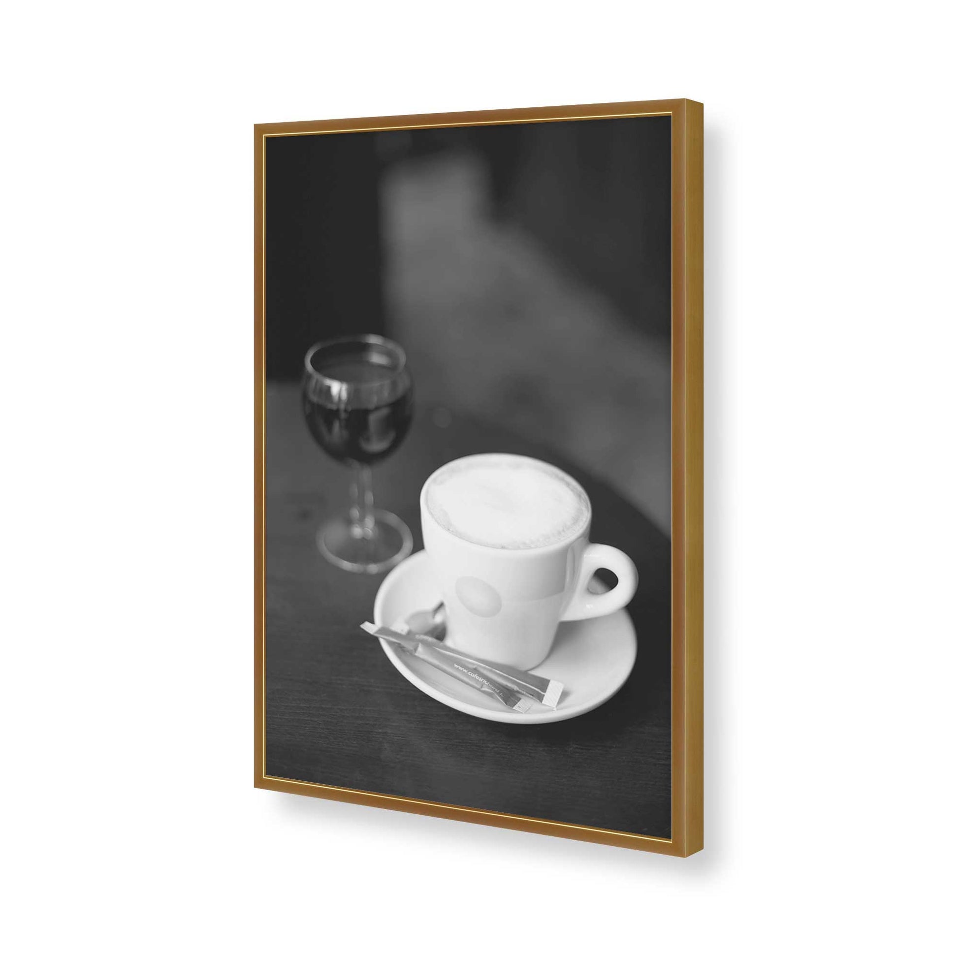 [Color:Polished Gold], Picture of art in a Polished Gold frame of the corner