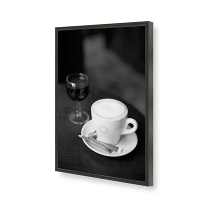 [Color:Satin Black], Picture of art in a Satin Black frame of the corner