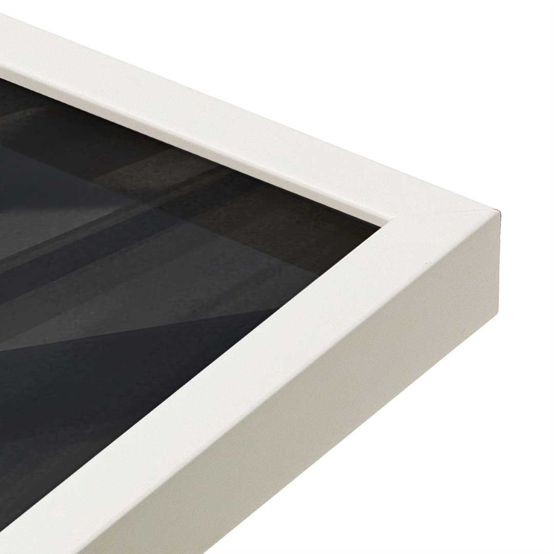 [Color:Opaque White], Picture of art in a Opaque White frame at an angle