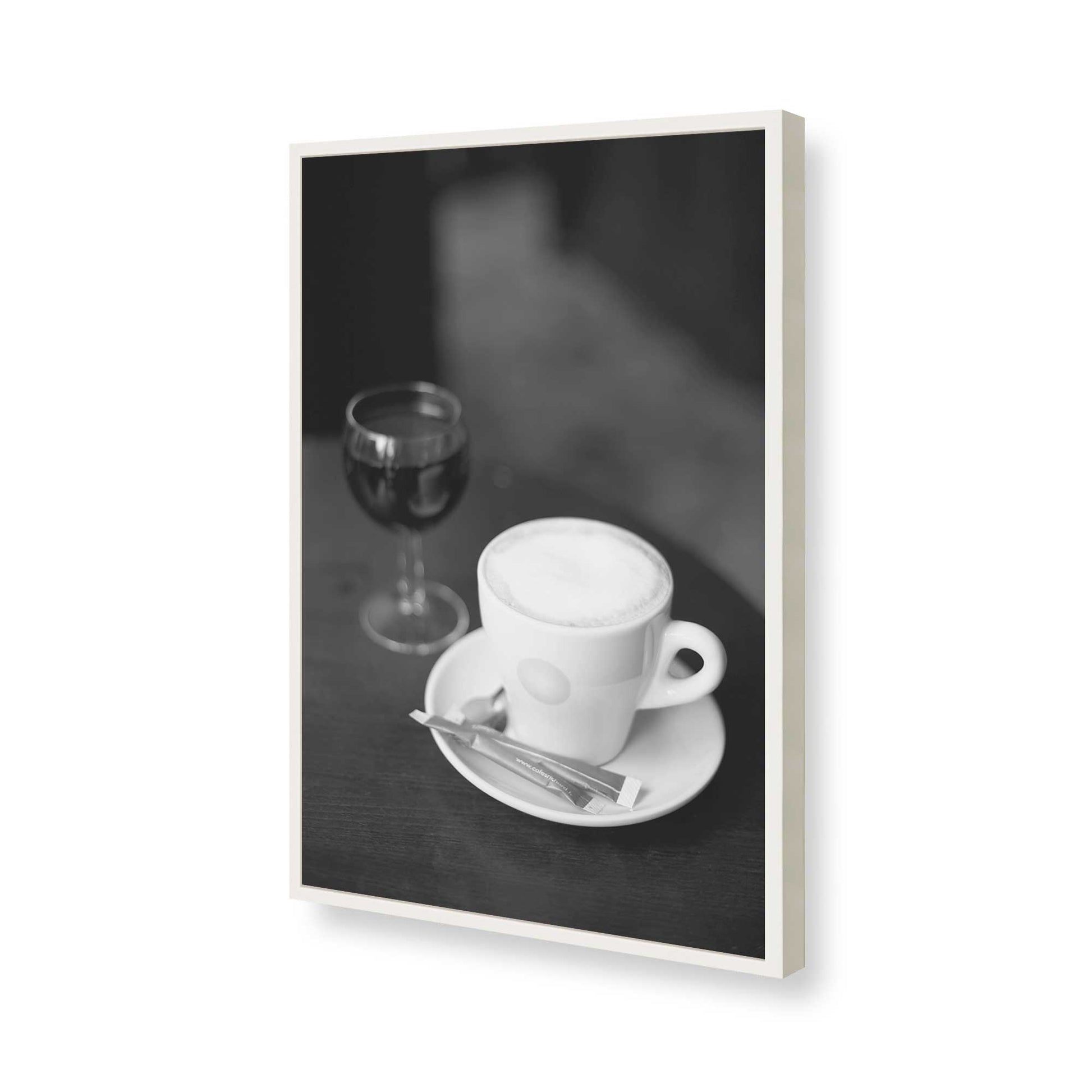 [Color:Opaque White], Picture of art in a Opaque White frame of the corner
