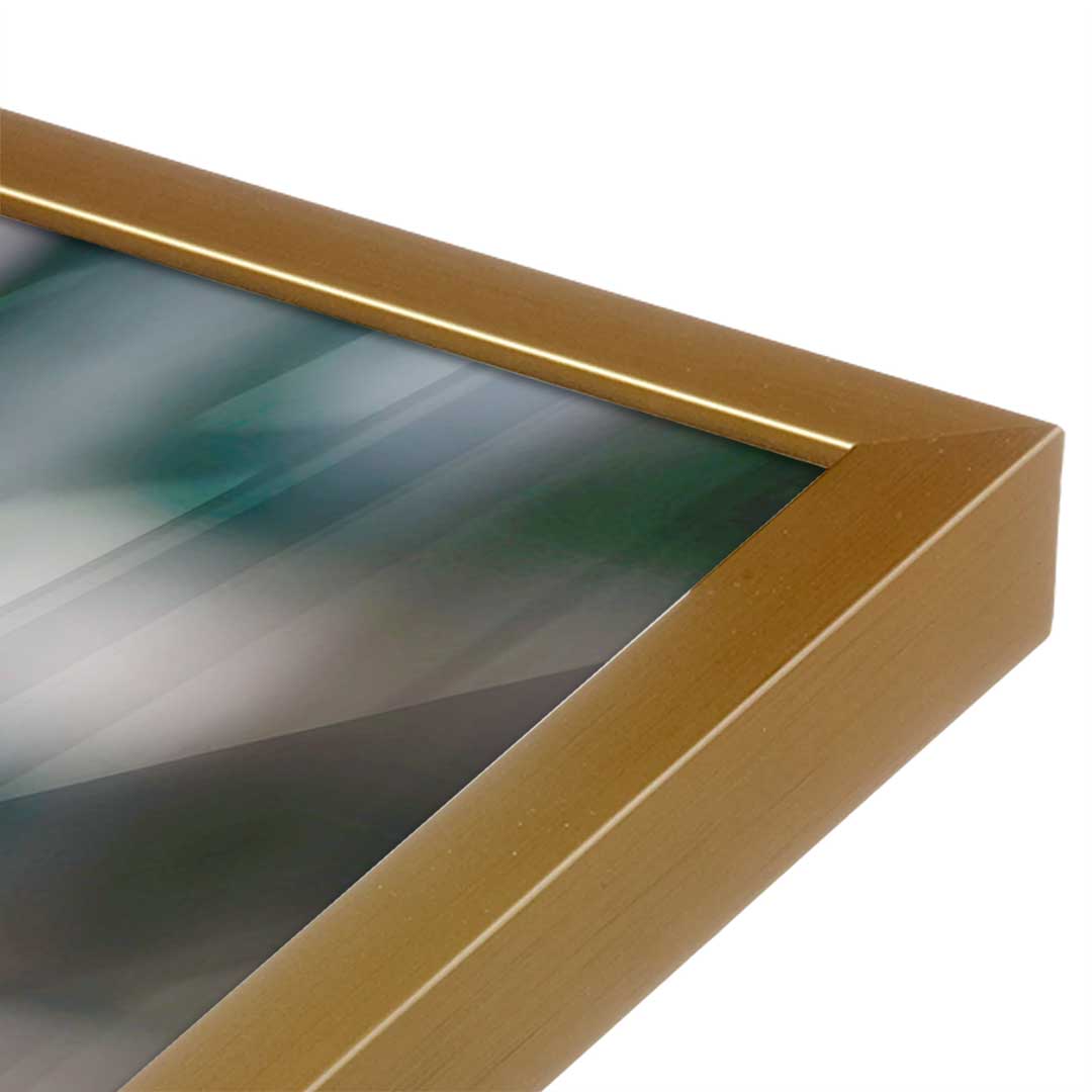 [Color:Polished Gold], Picture of art in a Polished Gold frame at an angle