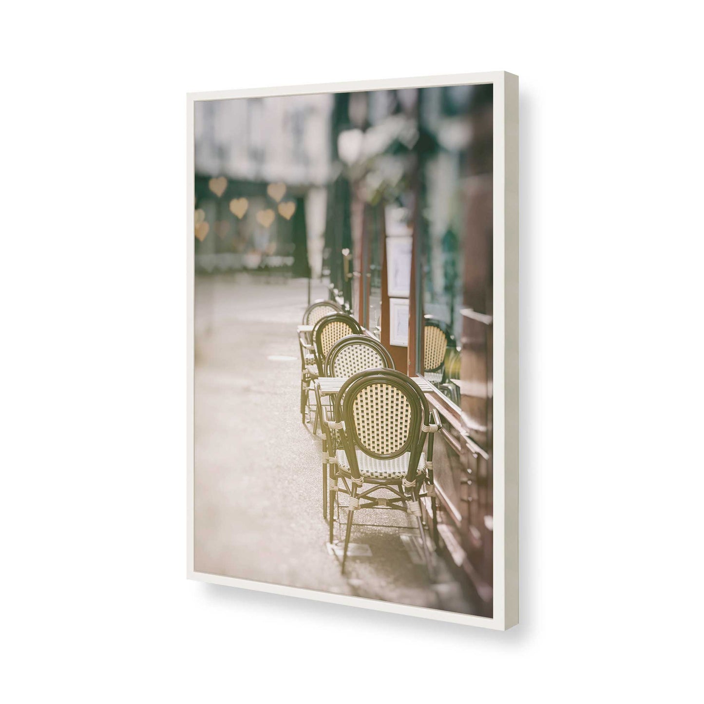 [Color:Opaque White], Picture of art in a Opaque White frame of the corner