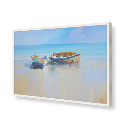 [Color:Opaque White], Picture of art in a Opaque White frame of the corner
