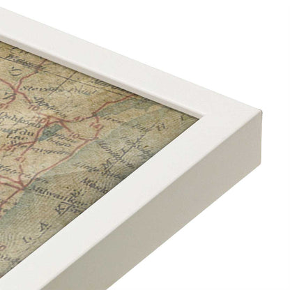 [Color:Opaque White], Picture of art in a Opaque White frame at an angle