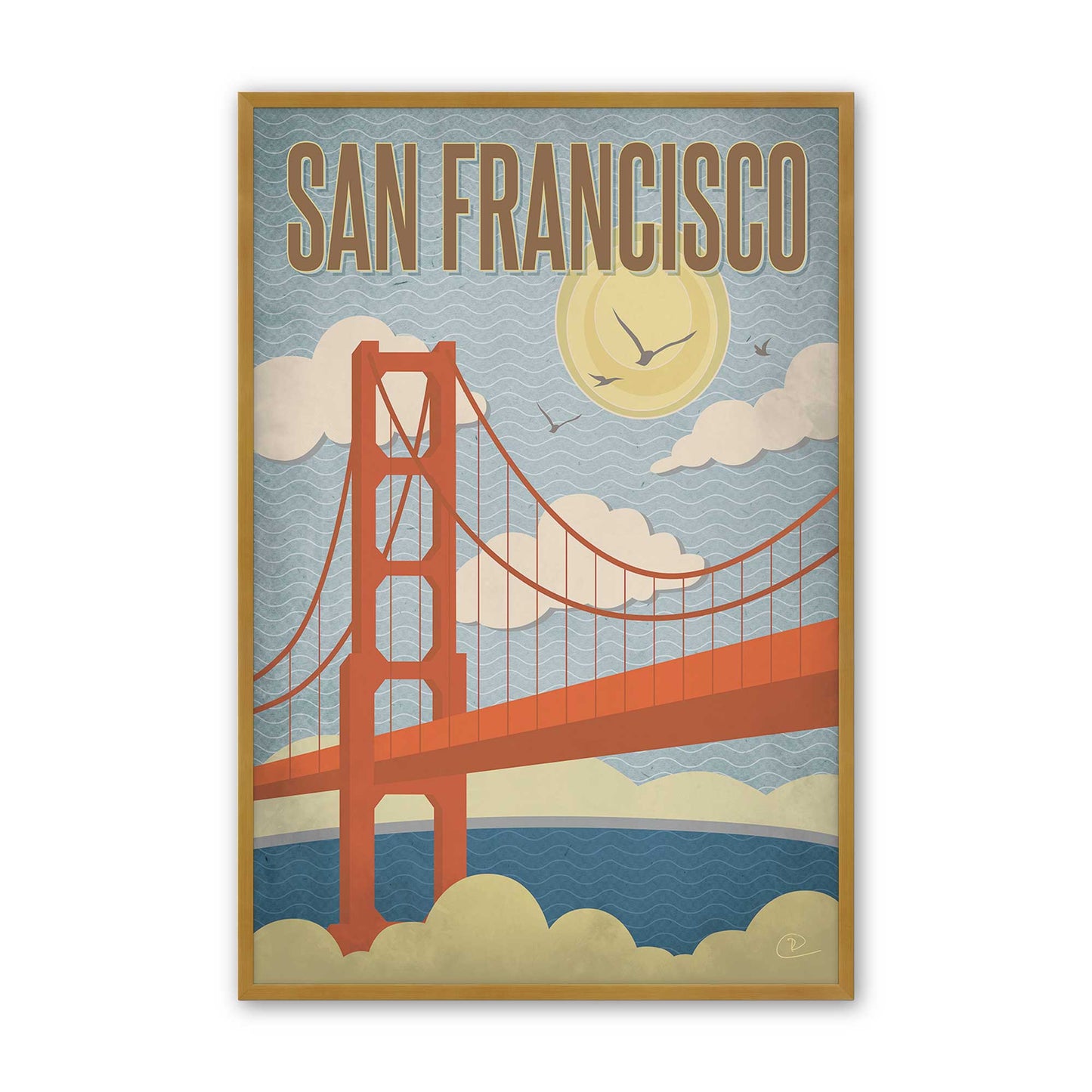 [Color:Polished Gold], Picture of art in a Polished Gold frame