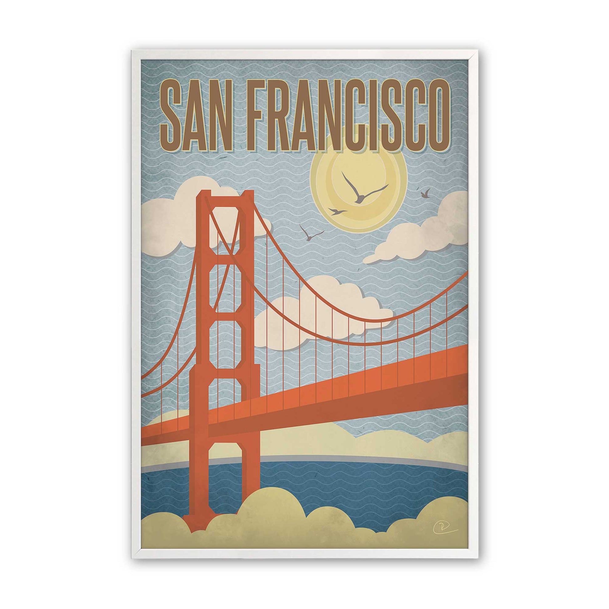 [Color:Opaque White], Picture of art in a Opaque White frame